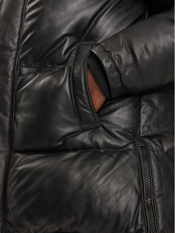 Serge Pariente Serge Pariente Lederjacke Virtuose Schwarz Regular Fit
