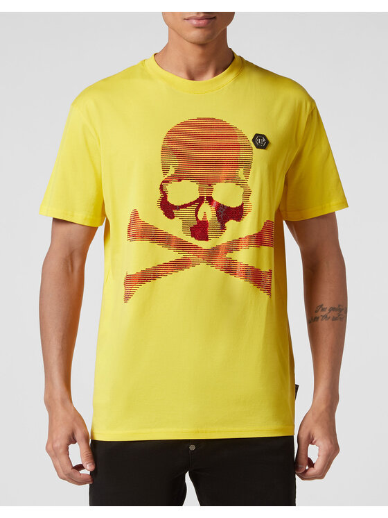 PHILIPP PLEIN PHILIPP PLEIN T-Shirt 1873 Žlutá Regular Fit