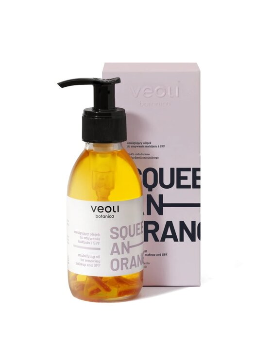 Veoli Botanica Veoli Botanica Veoli Botanica Squeeze An Orange emulgujący olejek do zmywania makijażu i SPF 132.7g Zestaw kosmetyków