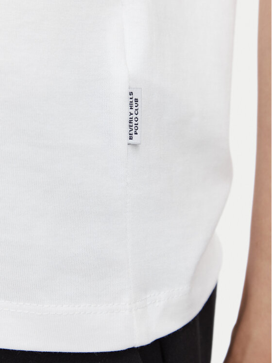 Beverly Hills Polo Club Beverly Hills Polo Club Majica P-SS26W-TS085 Bela Regular Fit