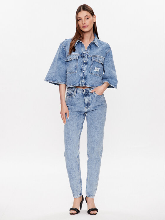 Calvin Klein Jeans Calvin Klein Jeans Džínsy J20J221443 Modrá Mom Fit