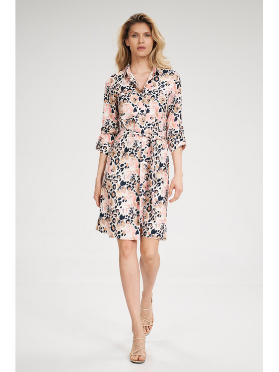 FIGL FIGL Šaty M701 Farebná Regular Fit