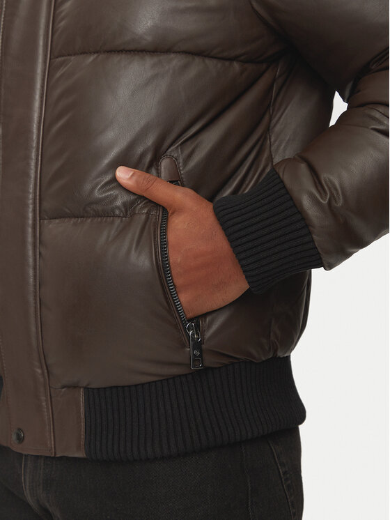 Milestone Milestone Lederjacke Wesley 431040 21085 Braun Regular Fit