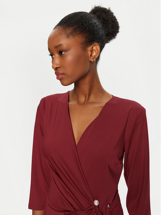 Rinascimento Rinascimento Abendkleid CFC0019791002 Dunkelrot Regular Fit