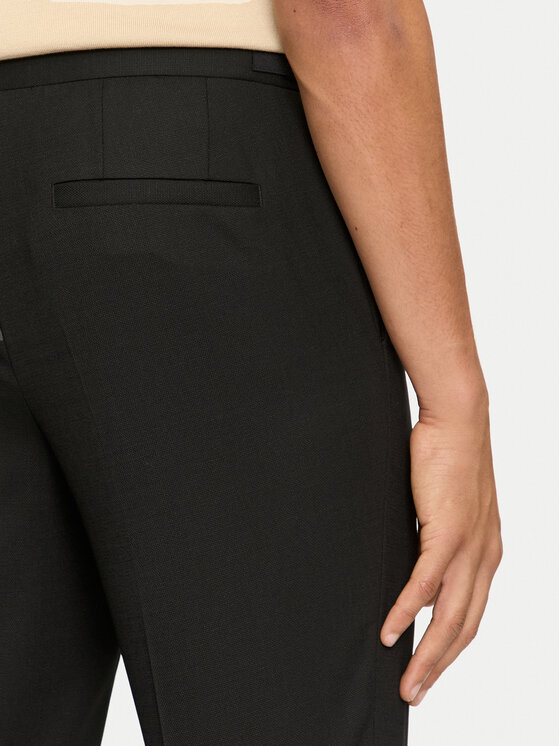 HUGO Hugo Hlače iz tkanine Getlin243F2X 50519673 Črna Slim Fit