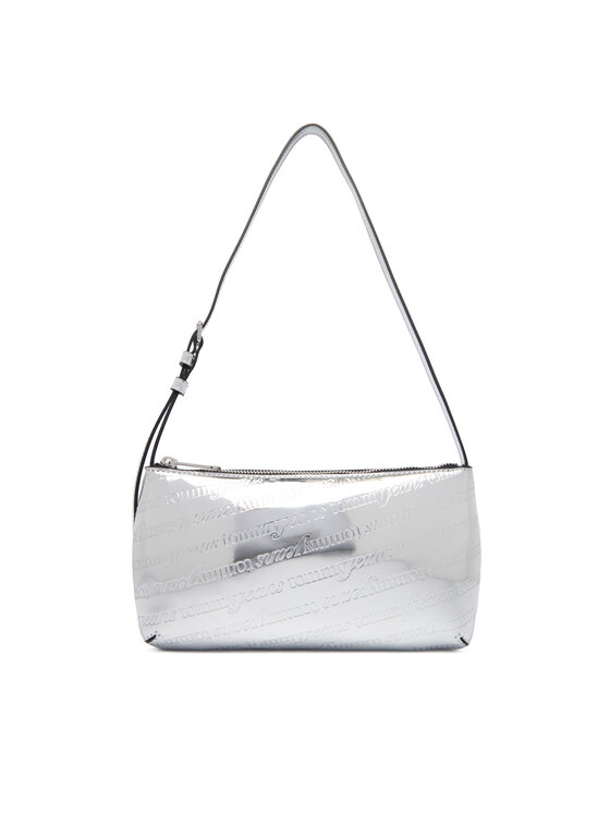 Tommy Jeans Torebka Tjw Must Metallic Shoulder Bag AW0AW18009 Srebrny