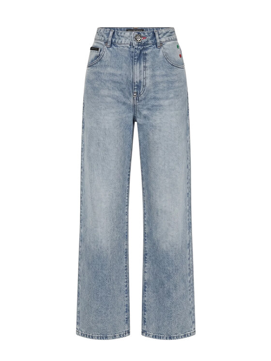 PHILIPP PLEIN PHILIPP PLEIN Jeansy 31780 Niebieski Straight Fit