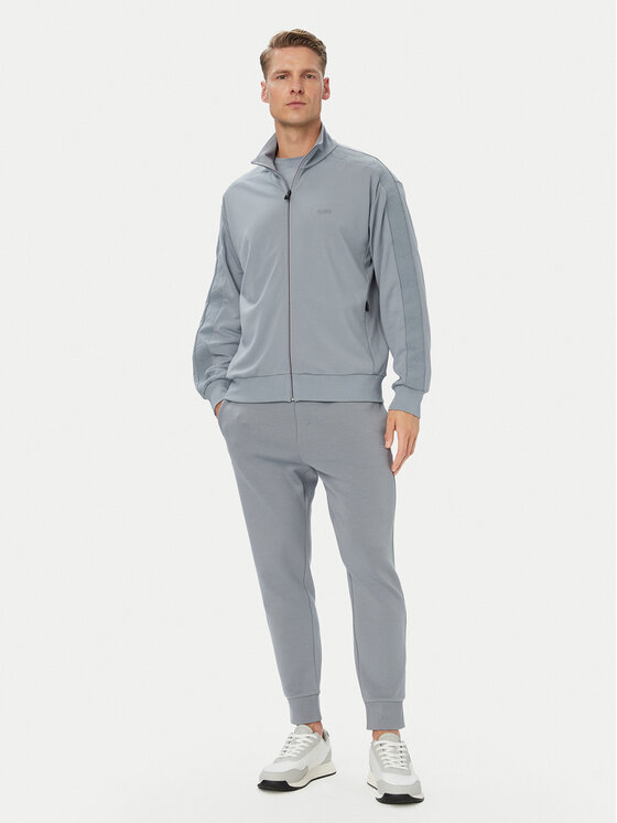 BOSS BOSS Džemperis Union Tape 50564098 Pilka Regular Fit