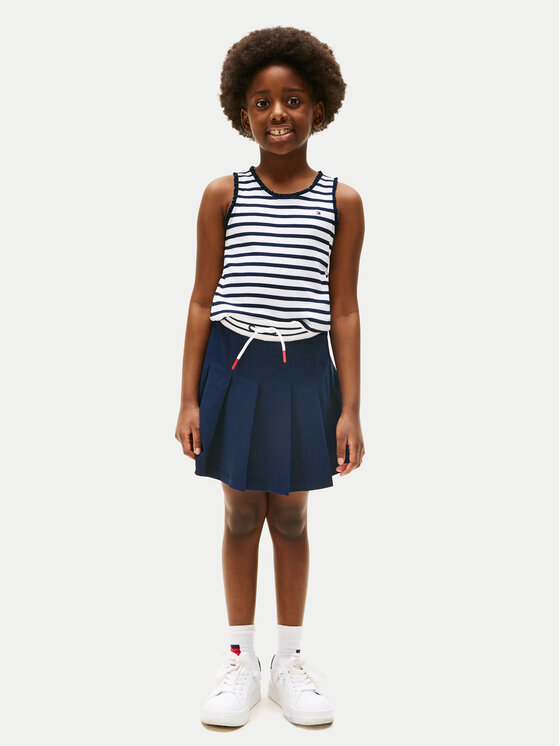 Tommy Hilfiger Tommy Hilfiger Top Essential KG0KG08588 D Granatowy Regular Fit