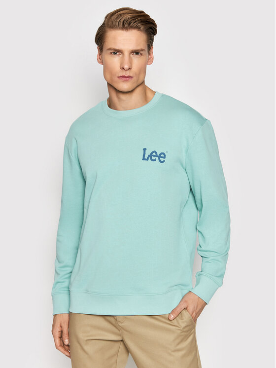 Lee Lee Суитшърт Wobbly L81MSPUD 112145601 Син Regular Fit