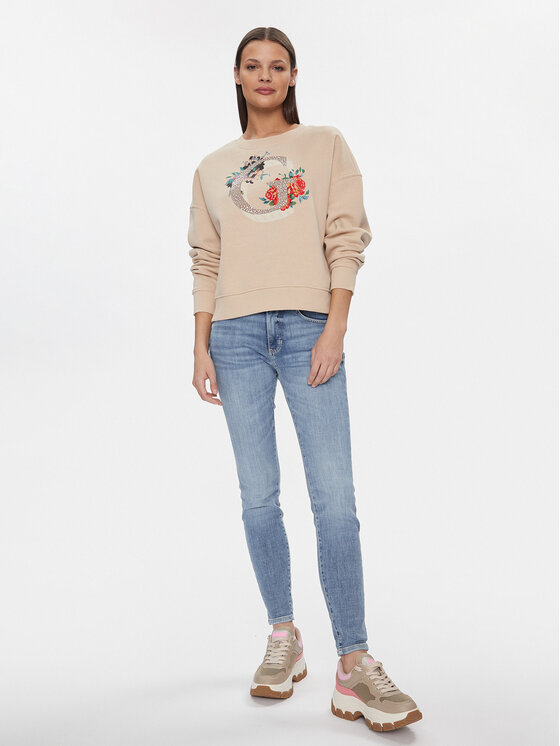 Guess Guess Pulóver W4RQ11 K9Z21 Bézs Regular Fit