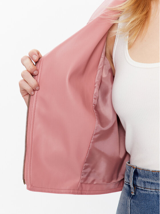 TWINSET TWINSET Jacke aus Kunstleder 231TP262A Rosa Regular Fit