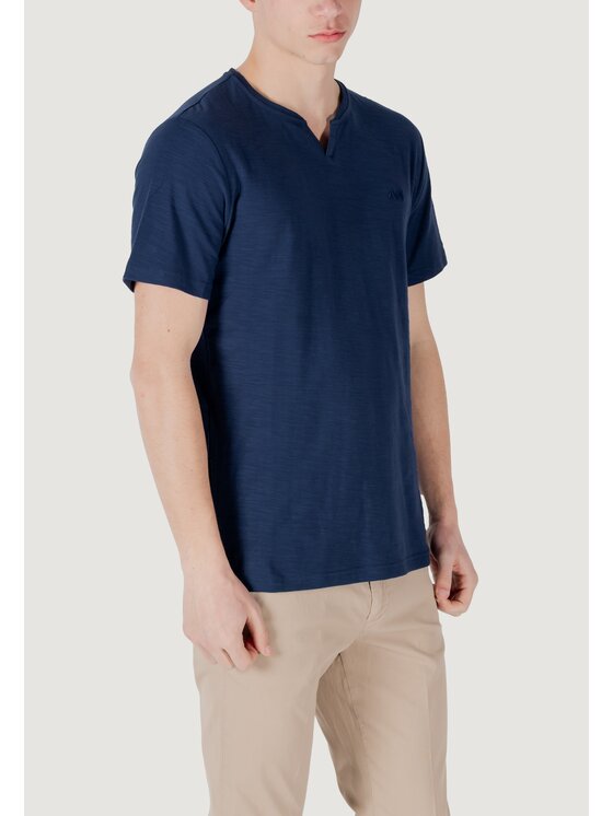 Antony Morato Antony Morato T-Shirt REGULAR FIT WITH EMBROIDERED LOGO Μπλε Regular Fit