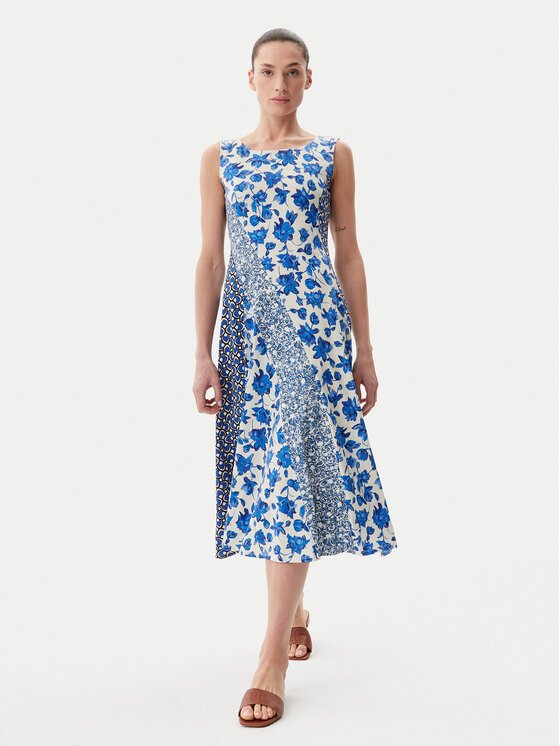 Weekend Max Mara Weekend Max Mara Sukienka letnia Cubano 2515621062 Niebieski Relaxed Fit