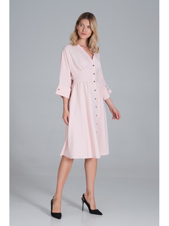 FIGL FIGLFIGL Vestito M843 Rosa Regular Fit