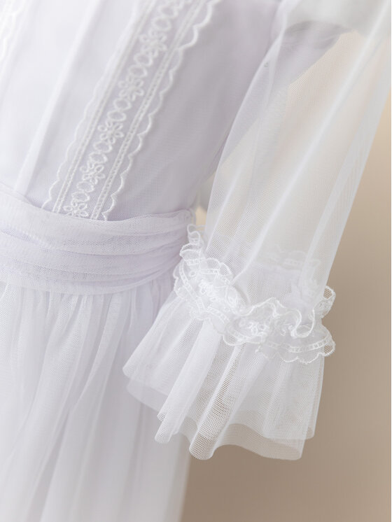 SLY SLY Sukienka 4SM-10 Biały Comfortable Fit