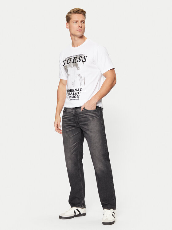 Guess Jeans Guess Jeans Jeans hlače M5RA1B D5LW1 Siva Straight Leg