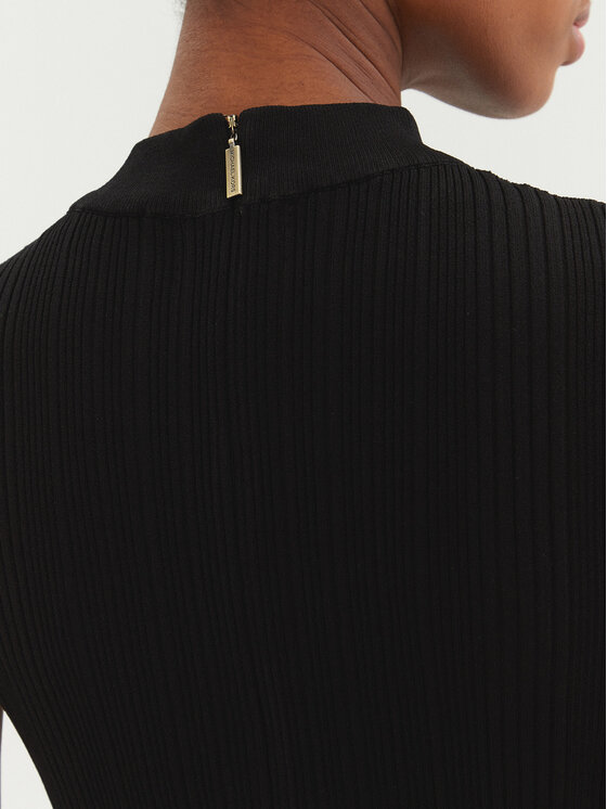 MICHAEL Michael Kors MICHAEL Michael Kors Sukienka dzianinowa MR582UN33D Czarny Slim Fit