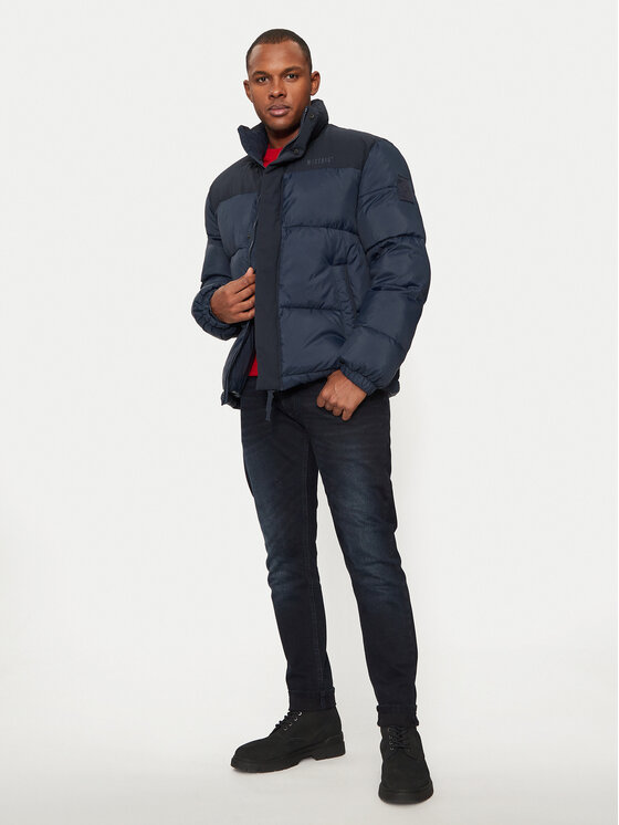 Mustang Mustang Winterjacke Oakfield 1015607 Dunkelblau Regular Fit