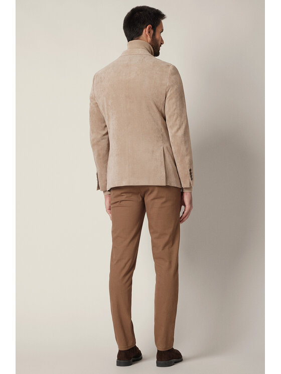 Lancerto Lancerto Marynarka Venzone MA131225000004 Beżowy Slim Fit