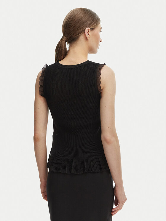 Rinascimento Rinascimento Топ CFM0012241003 Чорний Slim Fit