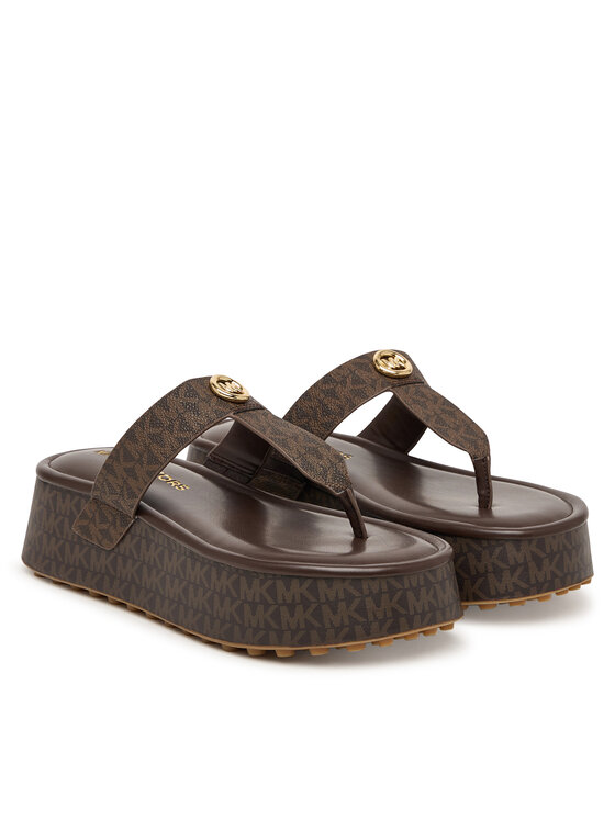 MICHAEL Michael Kors MICHAEL Michael Kors Σαγιονάρες Koya Flip Flap 40R6KOFA2B Καφέ