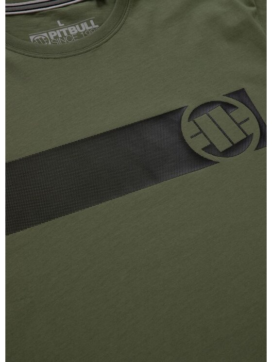 PITBULL PITBULL T-Shirt Koszulka Casino S Zielony Regular Fit