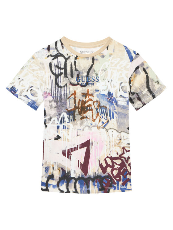 Guess Guess T-krekls L5YI19 K8HM4 Daudzkrāsains Regular Fit