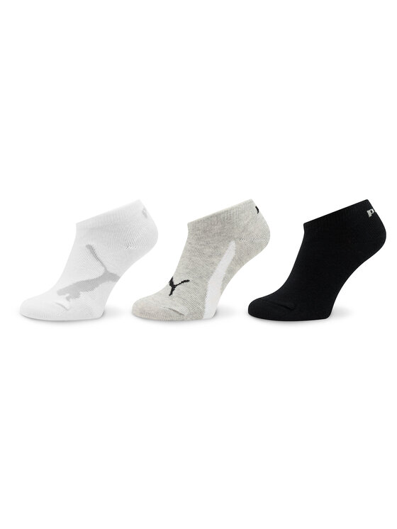 Puma Súprava 3 párov vysokých detských ponožiek Kids Bwt Sneaker 3P 907960 Biela