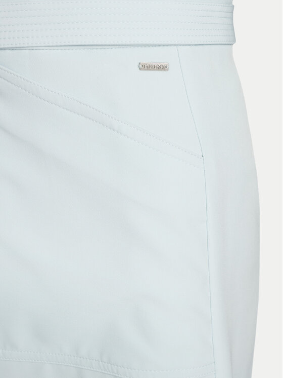 Guess Guess Pantalon scurți din material W5GD0I WH9Y2 Albastru celest Classic Fit