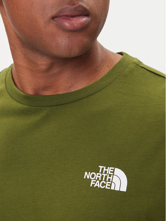 The North Face The North Face T-Shirt Redbox NF0A87NP Zielony Regular Fit