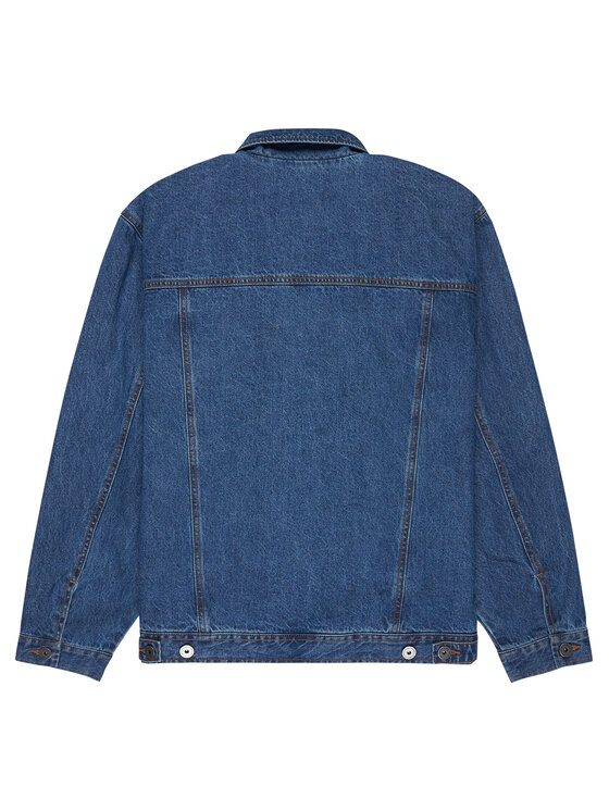 Quiksilver Quiksilver Džínsová bunda All Ride Denimt EQYJK04177 Modrá Boxy Fit