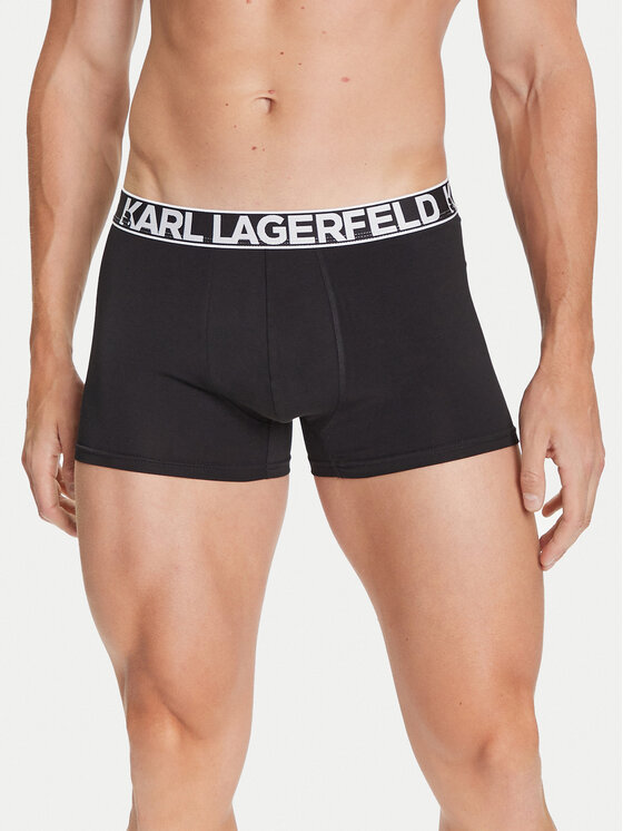 KARL LAGERFELD Komplet 3 par bokserek A3M47010 Czarny