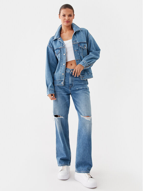 Levi's® Kurtka jeansowa A6049-0000 Niebieski Relaxed Fit | Modivo.pl