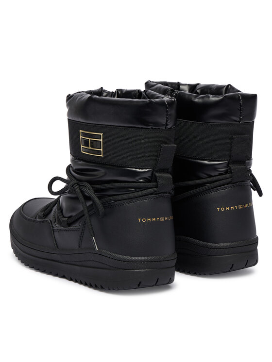 Tommy Hilfiger Tommy Hilfiger Snehule Snow Boot T3A5-34052-1474 D Čierna