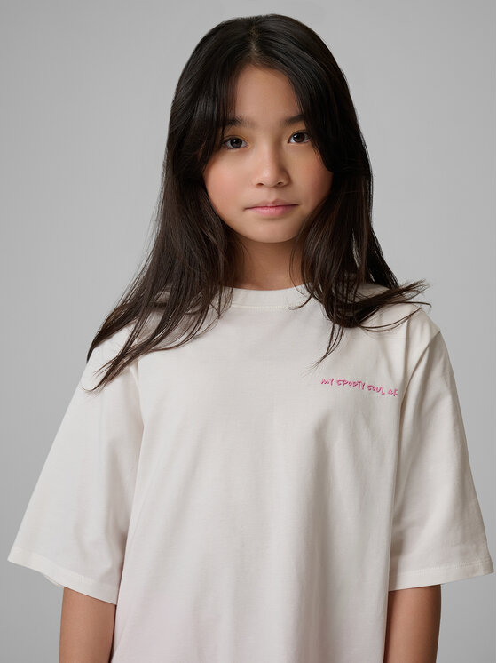 4F 4F T-Shirt ESSENTIAL 3 Biały Loose Fit