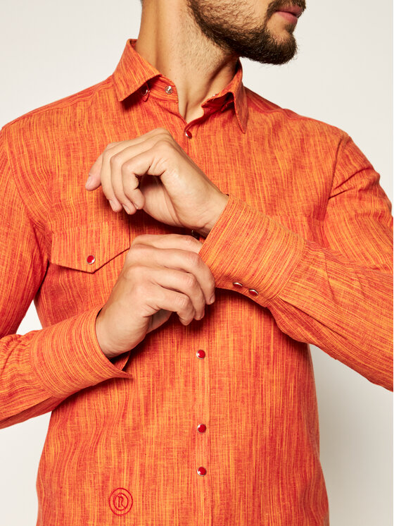 Camicia Aldebaran 2 Arancione Slim Fit
