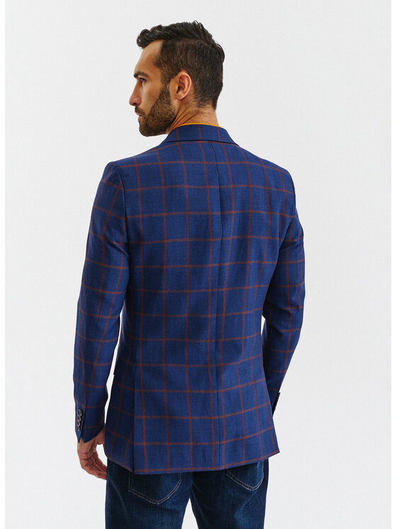 Pako Lorente Pako Lorente Marynarka P23SP-3X-008 Granatowy Slim Fit