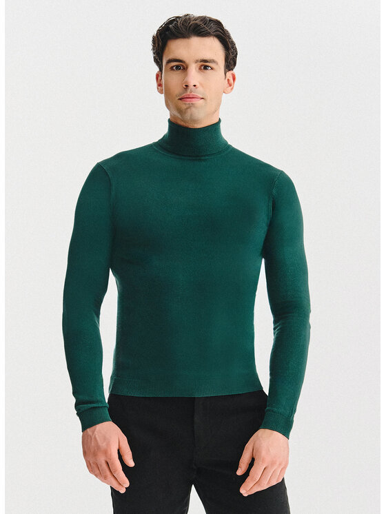 Pako Lorente Męski Sweter, rozmiar 3XL, Zielony, P25WB-2X-025