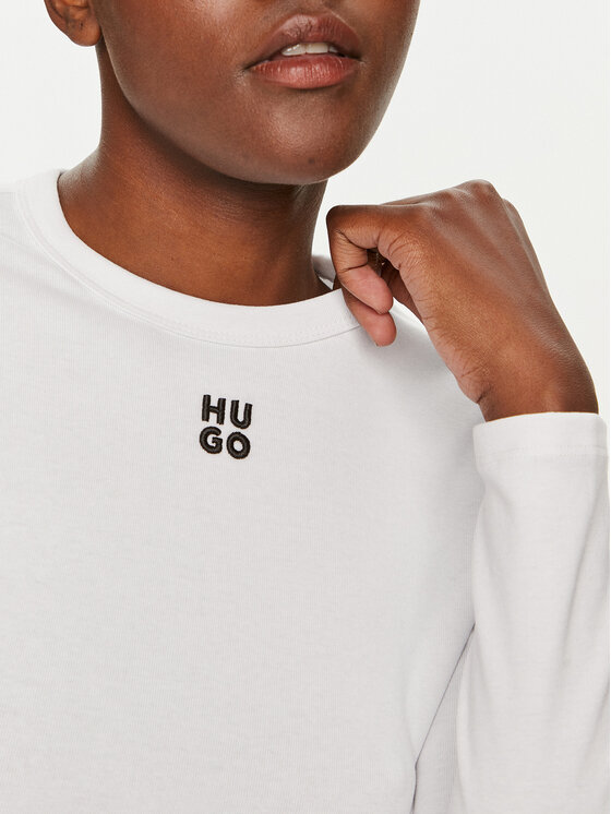 HUGO Hugo Majica Dafilomena_3 50518378 Bijela Slim Fit