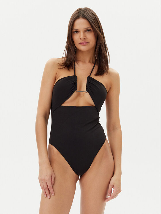 Costum de baie Calvin Klein Swimwear Femei, Mărimea: S, Negru, KW0KW02813