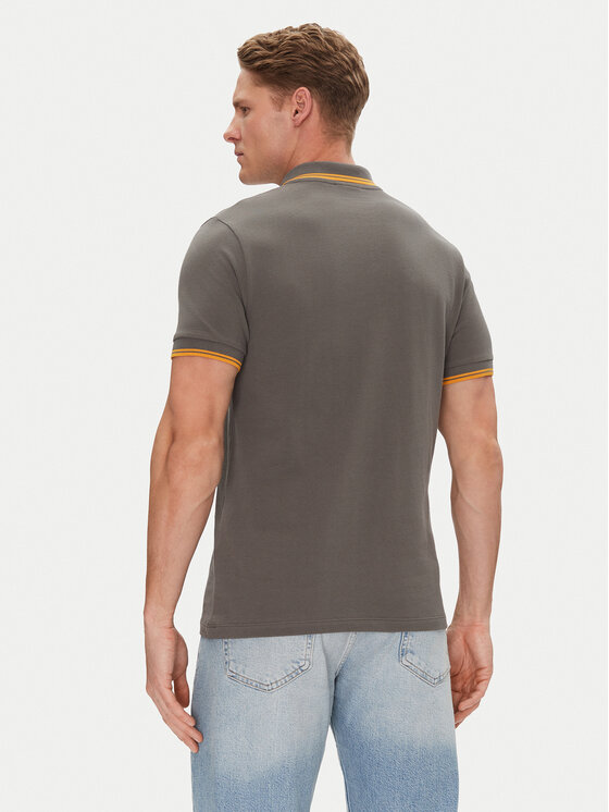 Save The Duck Save The Duck Poloshirt DR0136M BATE20 Grau Regular Fit