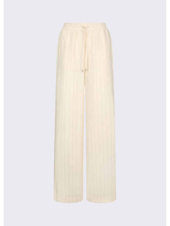 Liu Jo Liu Jo Pantaloni di tessuto CA6113T557AP9579 Crema Regular Fit