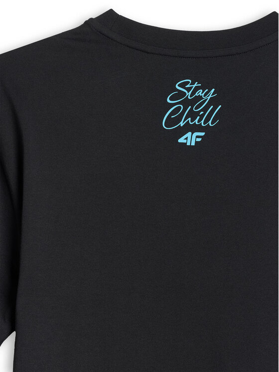 4F 4F T-shirt SUMMER CODE Nero Regular Fit