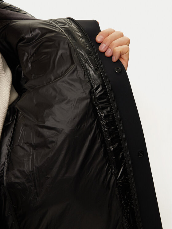 BOSS Boss Pūkinė striukė Ronnie 50522627 Juoda Regular Fit