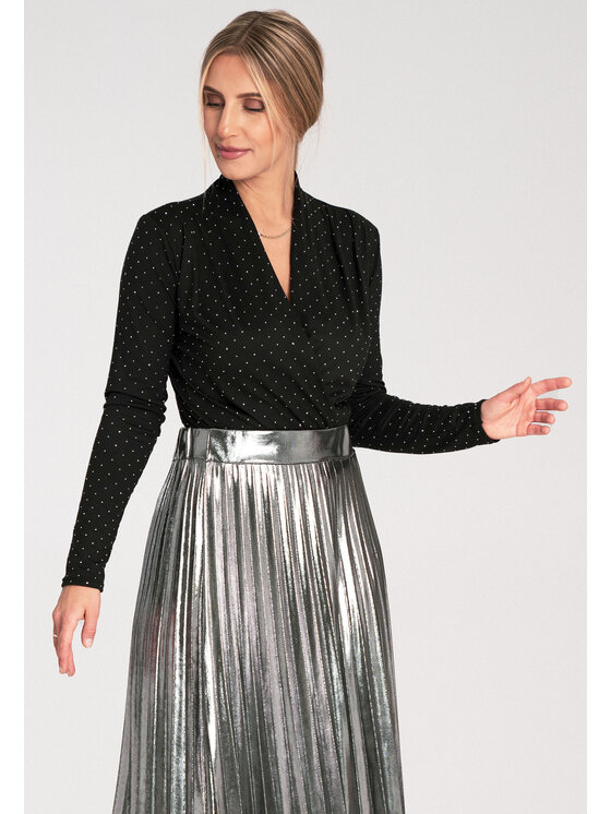 FIGL FIGL Body M1080 Čierna Classic Fit