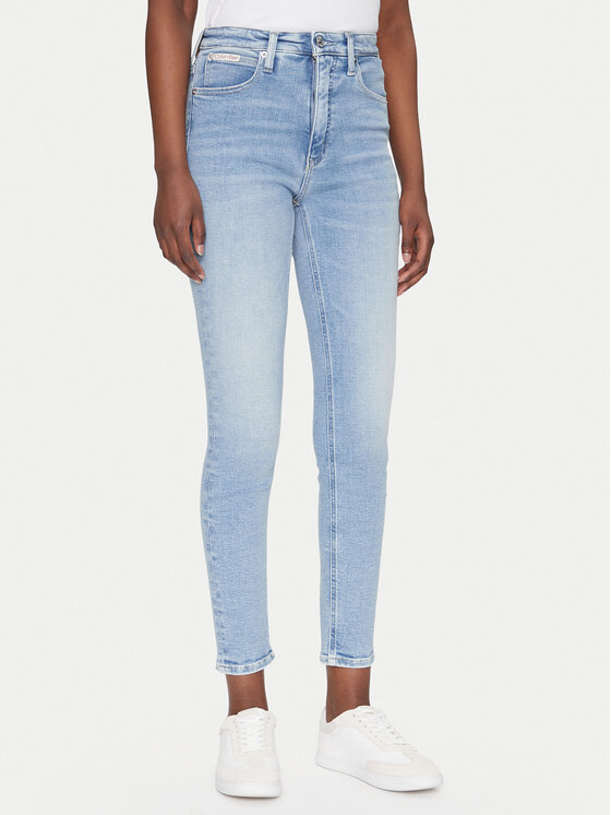 Damskie Jeansy Calvin Klein Jeans, Rozmiar 27/32, Niebieskie, J20J225141
