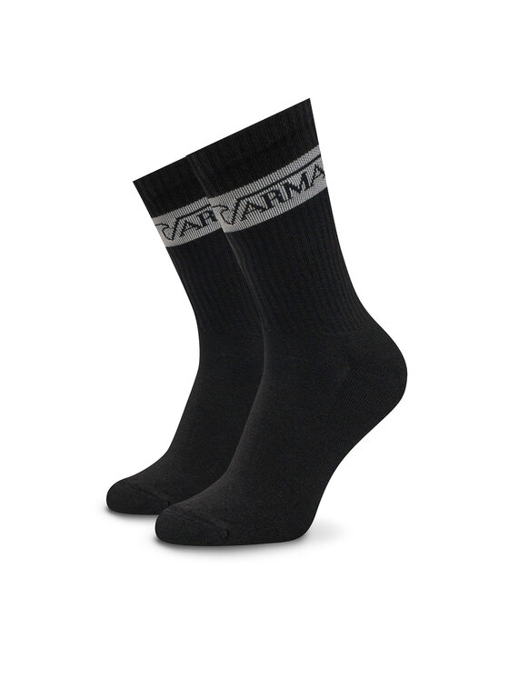 Emporio Armani Underwear Emporio Armani Underwear Set od 2 para muških visokih čarapa 303122 4F328 00020 Crna