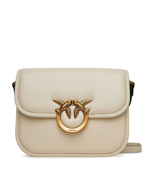 PINKO PINKO Geantă Love Box Bag Fl Mini 104297 A26L Écru