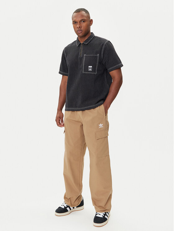 adidas adidas Polo Wabash JW0171 Crna Loose Fit